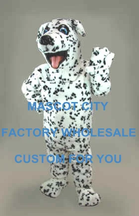 

Deluxe Dalmatian Mascot Costume Adult Size Good Quality DOG Mascotte Outfit Suit Fancy Dress Party Carnival Cosply SW709