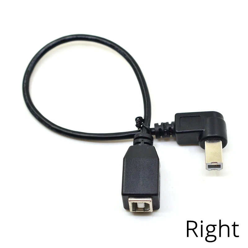 USB 2.0 Cable Type B-Nam extension cord Nam cho nữ BM Tốc Độ cao Máy In/Scanner Cáp 90 270 Trái Phải Up Down góc