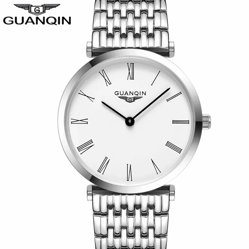 GUANQIN Women Watches Luxury Top Brand Watch Women Casual Fashion Gold Silver Steel Quartz Girl Watches relogio feminino