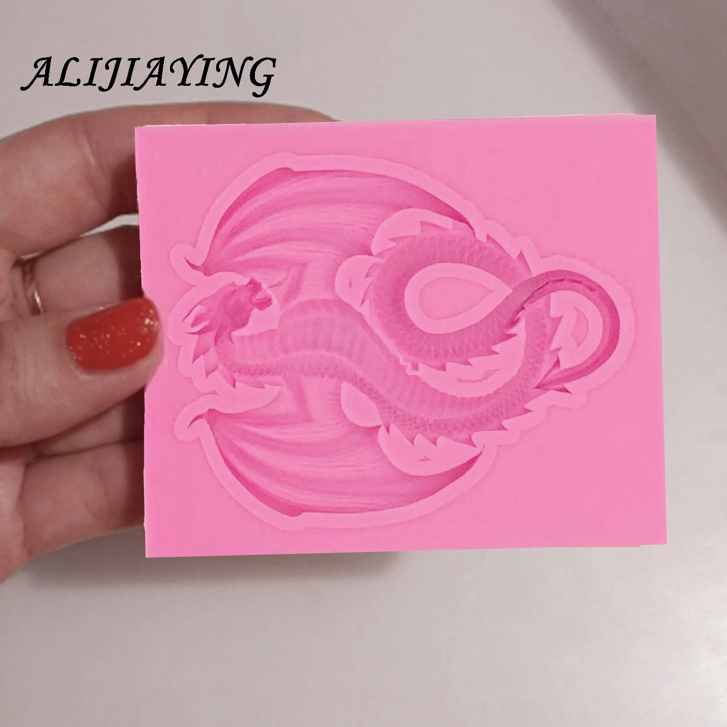 1Pcs Flying dragon shape Silicone Fondant Molds Wedding Cake Decorating Tools Candy Clay Gumpaste Chocolate Moulds D1012