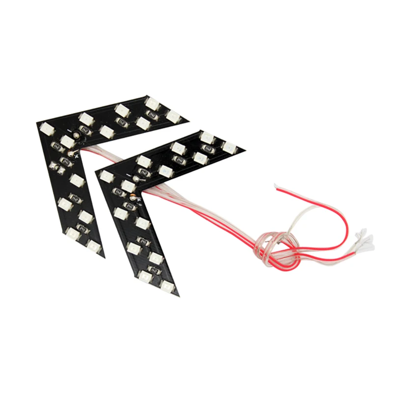 2Pcs/Lot Car Styling 14 SMD LED Turn Signal Light For Car Rear View Mirror Arrow Panels Indicator Free Shipping