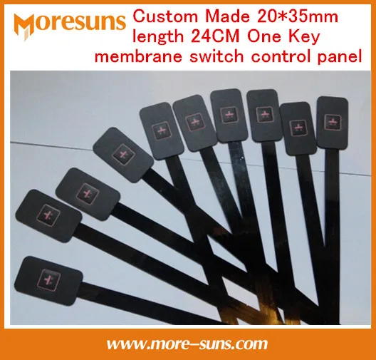 

5pcsn Custom Made 20*35mm length 24CM One Key membrane switch control panel