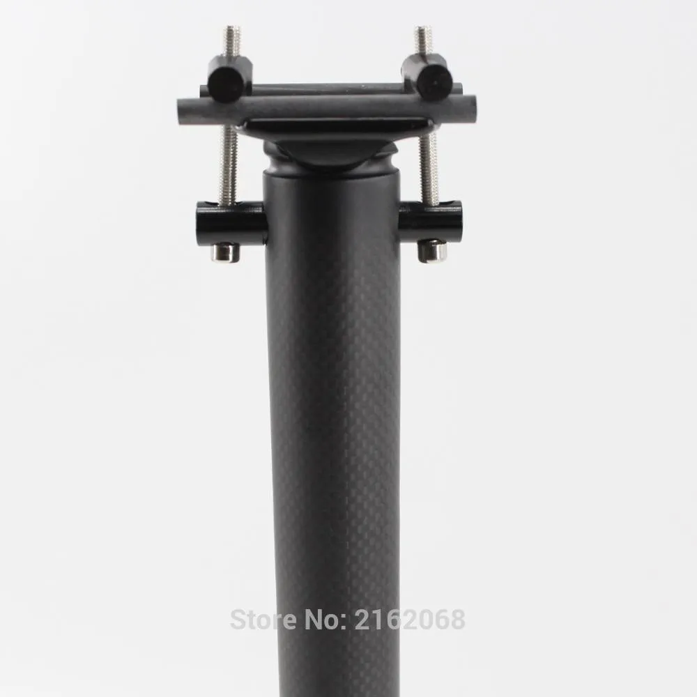 New Mountain folded bike matte 3K full carbon fibre bicycle seatpost carbon MTB parts 27.2/30.8/31.6/33.9/34.9mm*400mm