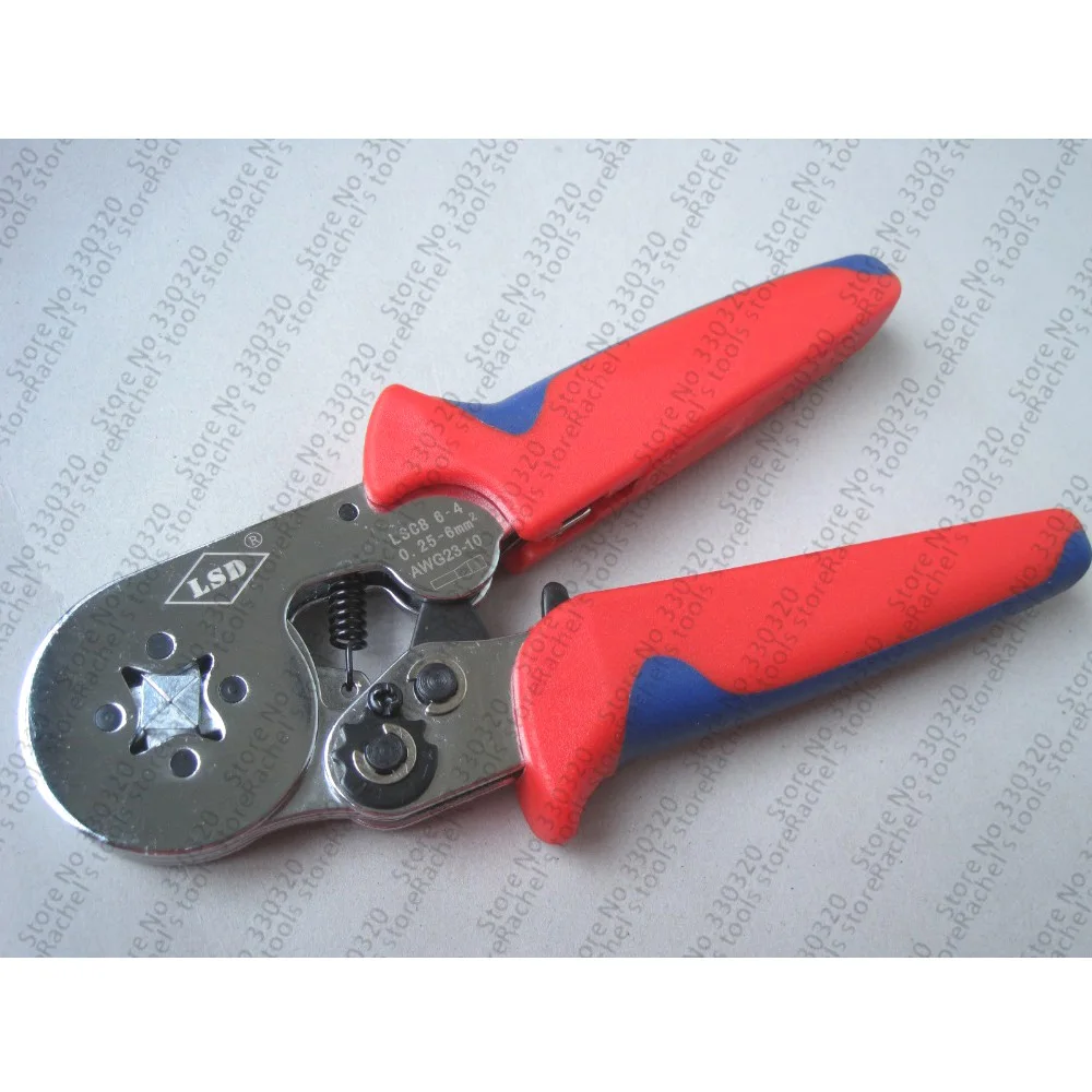 LSC8-6-4A 0.25-6mm2 Terminal Crimping Tool Bootlace Ferrule Crimper Wire end Cord end lug