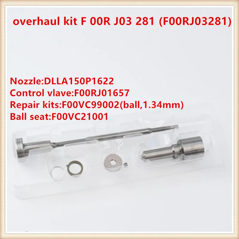 

Common rail overhaul kit F 00R J03 281 (F00RJ03281) nozzle kit F00R J03 281 for 0445120078,0445120393,00986AD1014