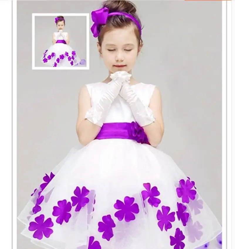 2024 Real Kids Utu Birthday Princess Party Dress Girls Infant Children Bridesmaid Elegant For Girdance Performance Clothes