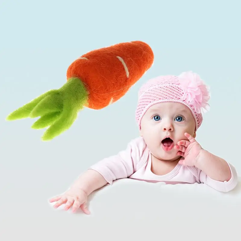 Photography Props Felt Carrot Vegetable DIY Handmade Crafts Decoration Christmas Baby Photo Background Accessories Clothing