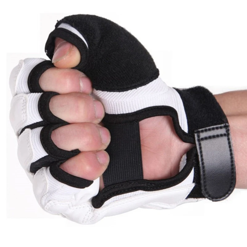 Gants de boxe demi-doigts adultes boxe combat enfants sac de sable entraînement MMA Sanda karaté Muay Thai Fitness Taekwondo protecteur