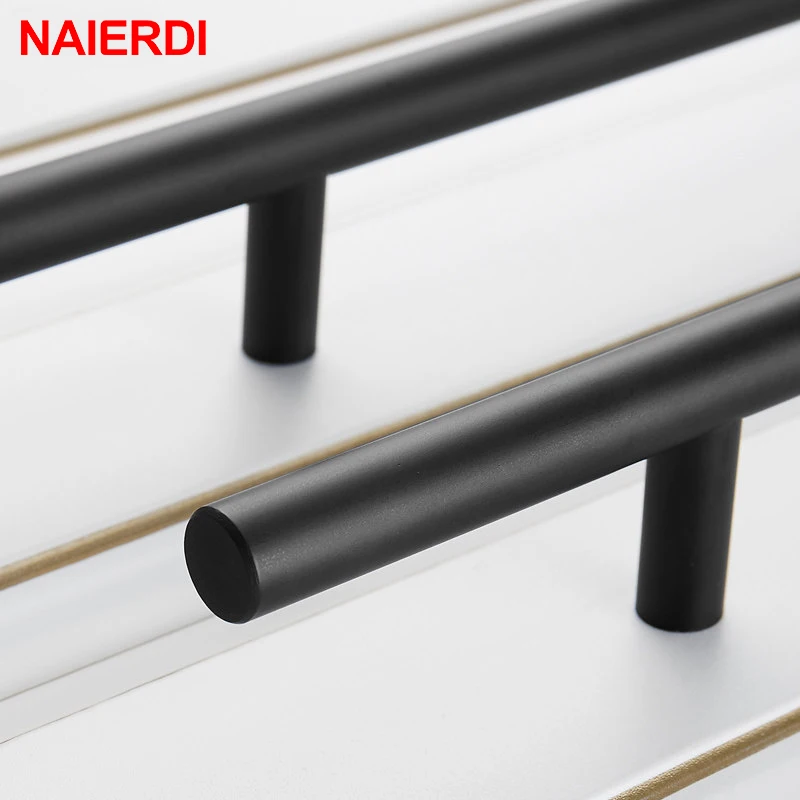 NAIERDI Cabinet Pull Diameter 10mm Stainless Steel Handles 2\