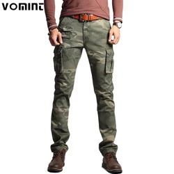 New Men Fashion Military Cargo Pants Slim Regualr Straight Fit Cotton Multi Color Camouflage Green Yellow Black Trousers