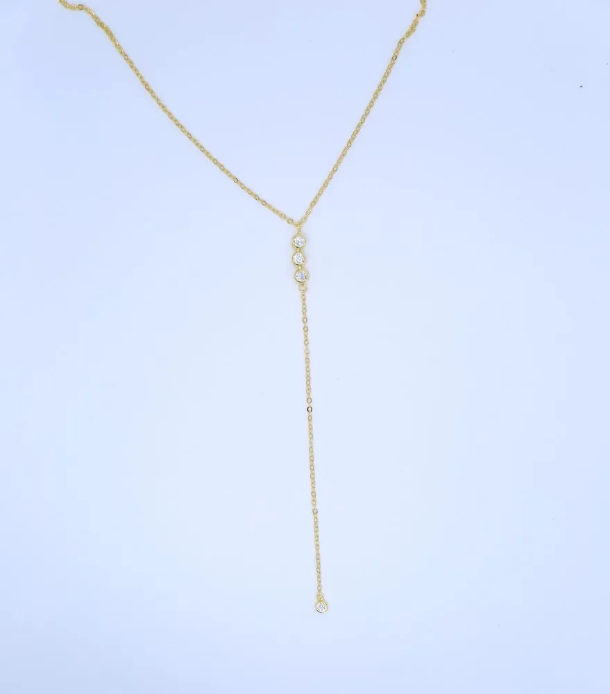 CZ link Long Necklaces Women Bijoux Simple Sweater Necklaces & Pendants New Fashion Y shape lariat ladies jewelry