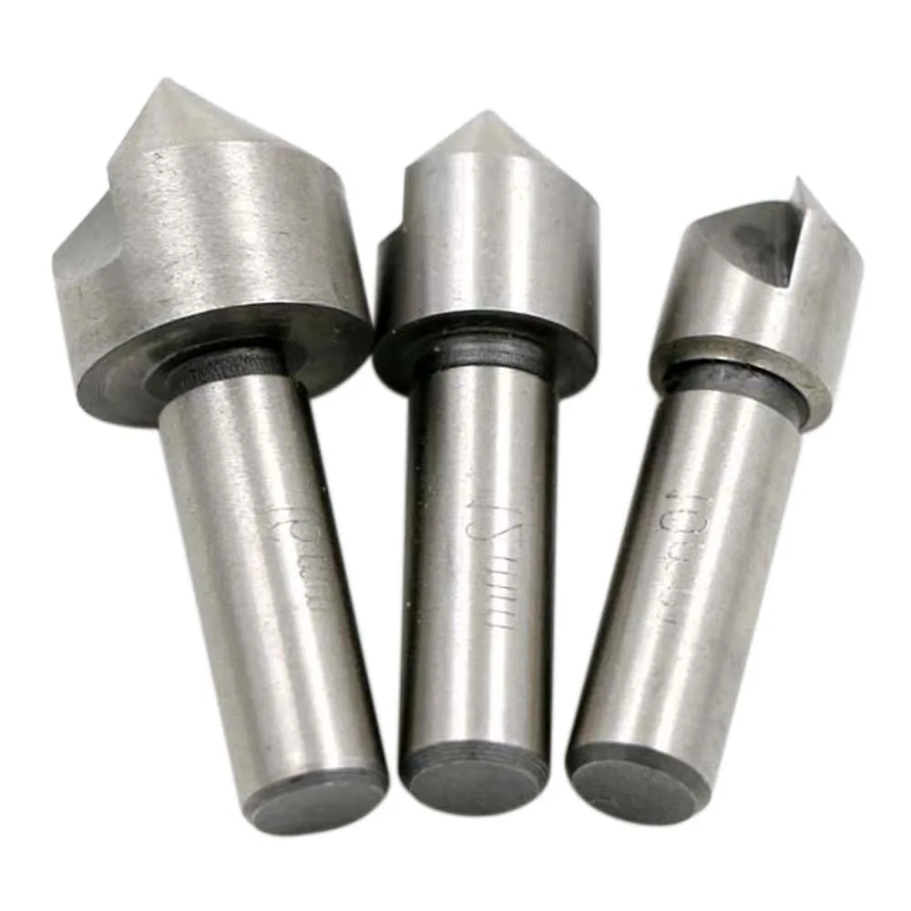 3 pz/set HSS Set di punte da trapano per svasatore con smussatura a bordo singolo 90 gradi taglierina per legno in plastica punta da trapano per la lavorazione del legno 10mm 12mm 16mm