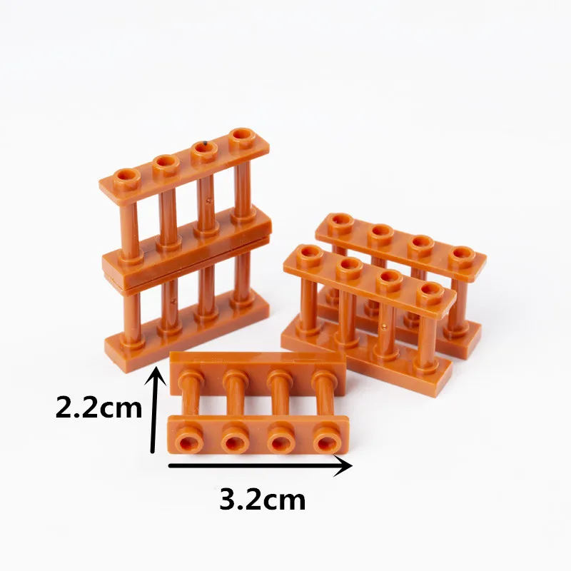 Stadt Haus Teile Bausteine Zaun Schiene Gehäuse Barriere Garten Leiter Treppen Montieren Bricks DIY Spielzeug Kinder Freunde C056