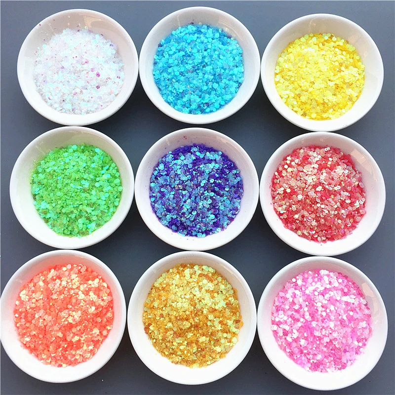 

Ultrathin 10g/Pack Multi Size Glitter Powder Sparkle Hexagon Nail Sequins Nail Art Paillettes Decoration Material 12 Colors