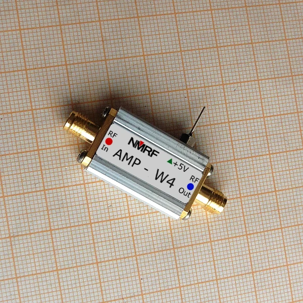 Free shipping AMP-W4 100~4000MHz broadband low noise RF amplifier LNA ultra small SMA interface