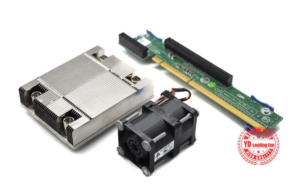 FOR DELL server R420 R520 upgrade CPU2 kit fan+heatsink+card 0XHMDT 0G8KHX 07KMJ7