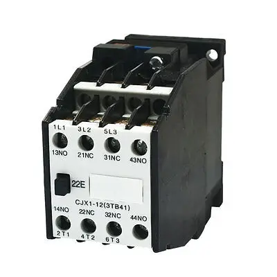 CJX1-12 3 Pole 2NO 2NC 264V 60HZ Coil AC Contactor for Motor Control