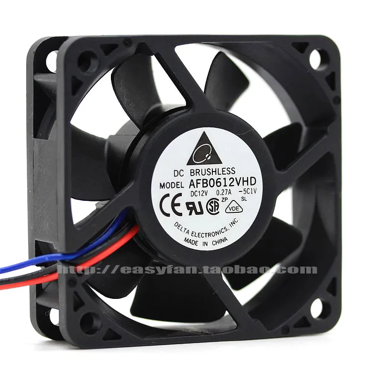 

brand new DELTA 6020 6CM 12V0.27A high air volume 3PIN AFB0612VHD cooling fan