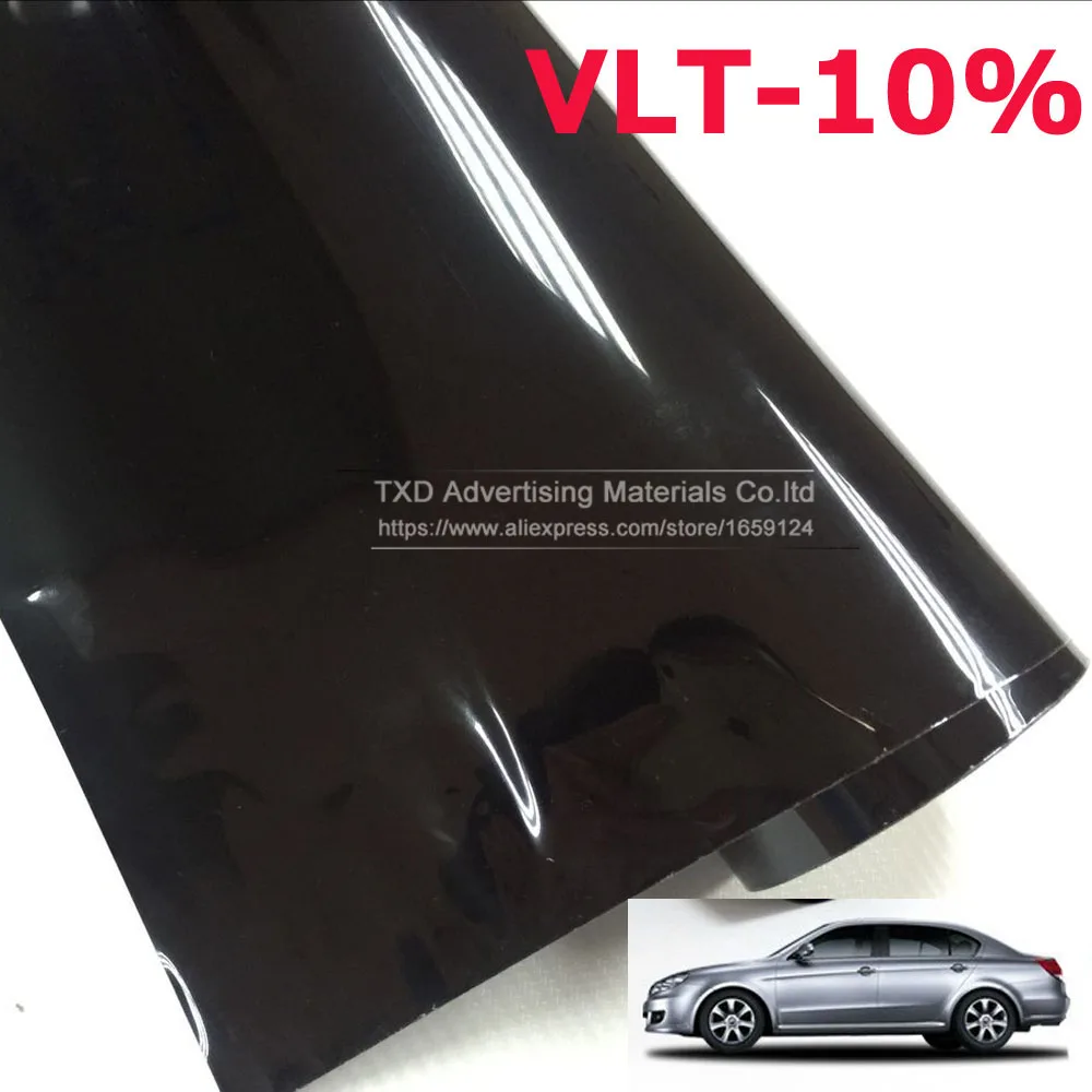 50X300CM(1.64FTx9.84ft) VLT:10% Car Window solar film for car window UV Protect with Black 5%,15%20%25%30%35%40%45% for Option