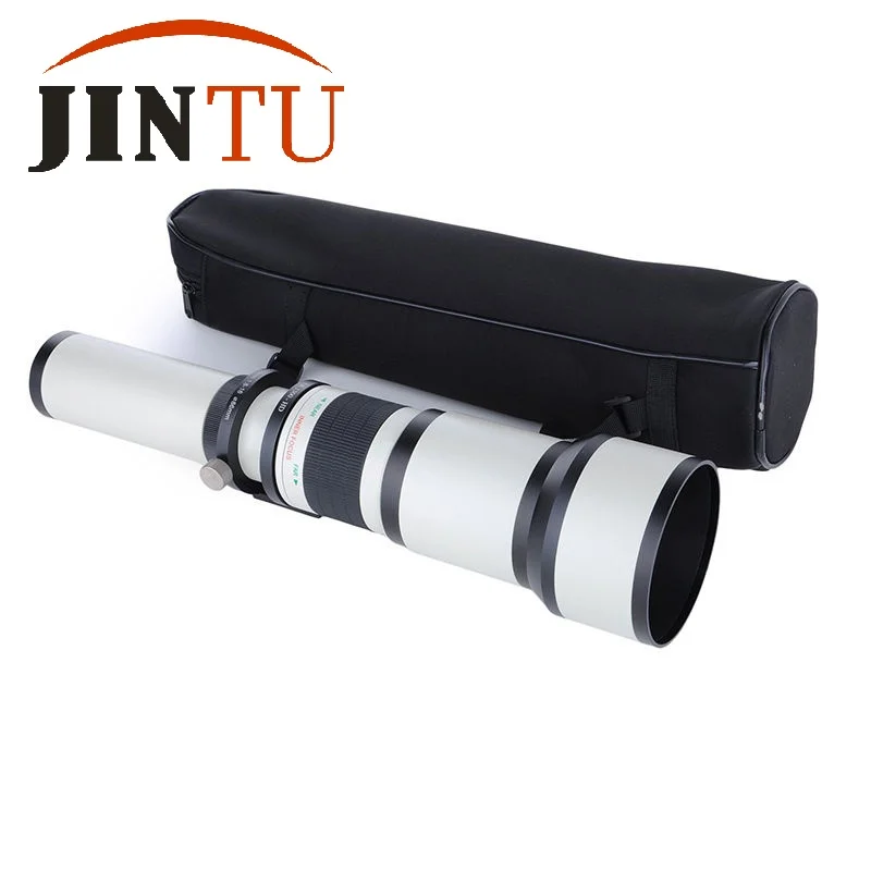 JINTU 650-1300mm f/8-16 Long Range Telephoto Zoom Lens + Carry Bag for NIKON DSLR Camera D5500 D5300 D5200 D800 D4 D90 DF