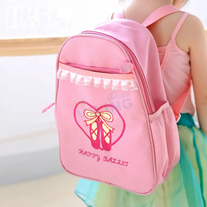 Backpack Ballet Dance Bag For Girls Women Dancer Embroidered Clutch Water-Proof Fabric Bags Ballet Dance Shoe