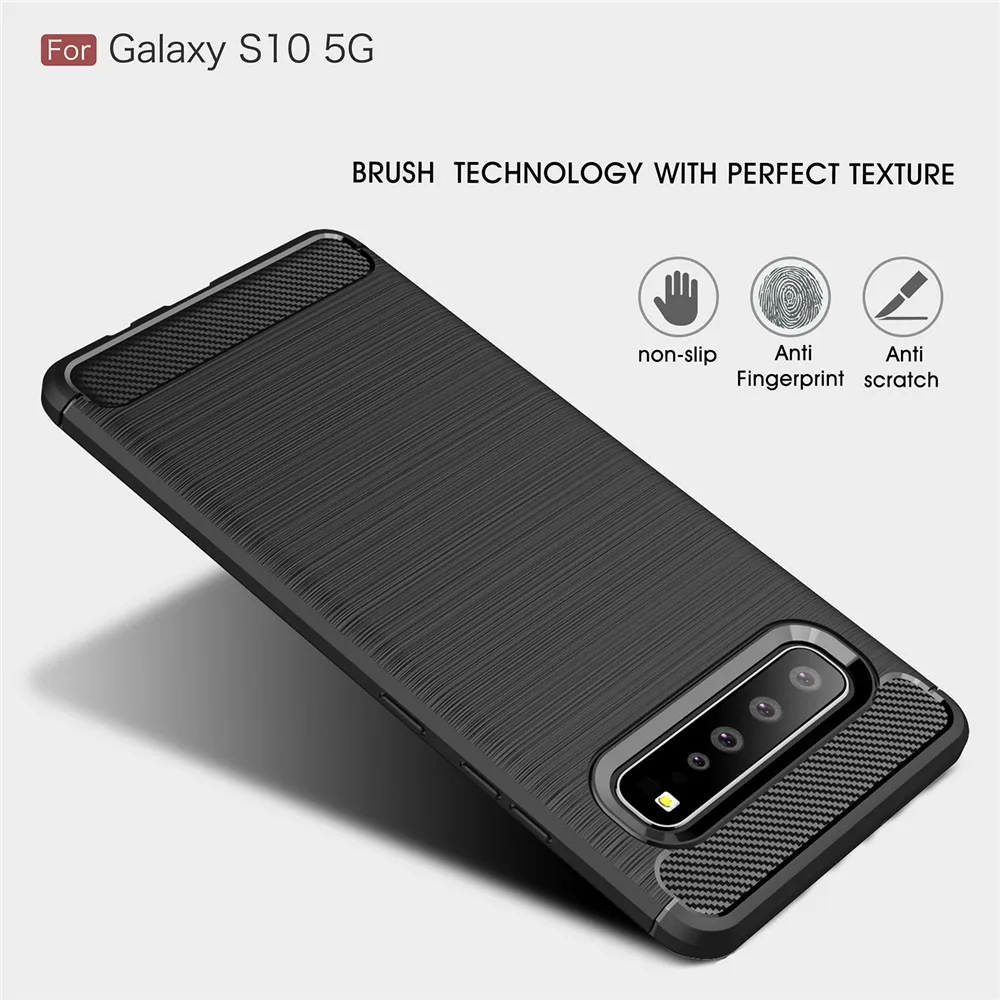 For Samsung Galaxy S10 5G Case 6.7 inch Luxury Full Soft TPU Silicone Cover Shockproof Case For Samsung S10 5G S 10 Phone Cases