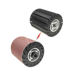 90*100*19mm Rubber Drum Polishing Wheel Roller M14 Electric Grinder Adapter Sanding Bands