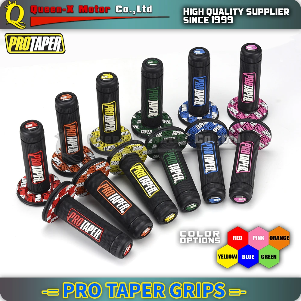 Yellow Handle MX Grip Pro Taper Grip Fit Dirt Pit Bike Motor cross 7/8