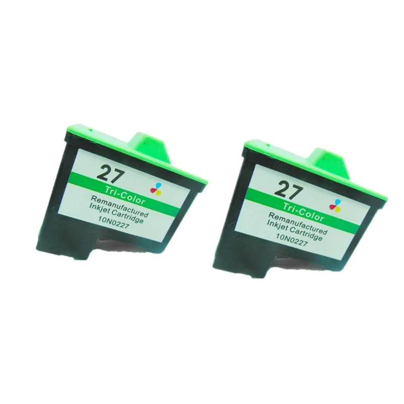 2Pcs LM27 27 Ink Cartridge for Lexmark i3 Z13 Z23 Z25 Z33 Z35 Z515 Z600 Z603 Z605 Z615 X1100 X1200 X74 X75 X83 X125 X1150