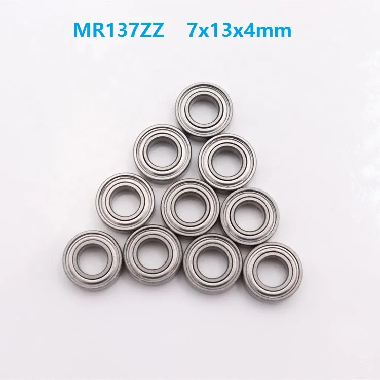 

50pcs/100pcs/500pcs MR137 ZZ MR137ZZ MR137Z 7x13x4 mm Miniature Mini deep groove Ball Bearing 7*13*4mm