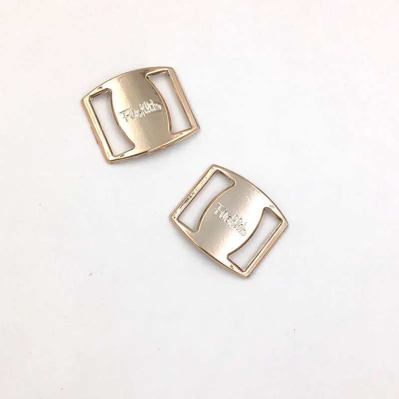 9/12mm,50pcs uv plated rose gold no fade ribbon buckles bow acessories Invitation Ribbon Slider Headband Hair Clip DIY