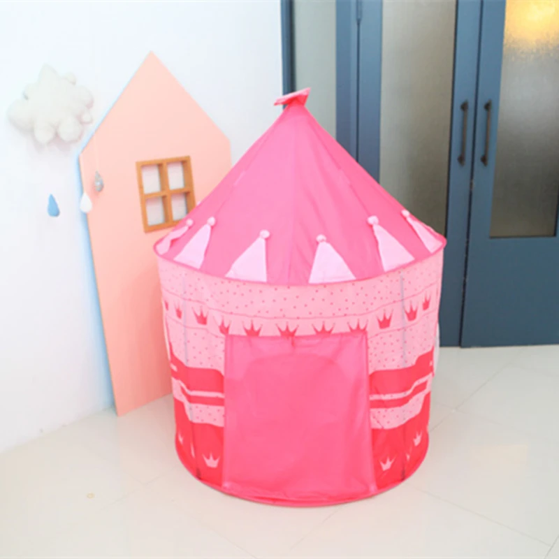 Opvouwbare Kinderen Strand Tent Baby Speelgoed Play Game House Kids Prince Castle Indoor Outdoor Toys Tenten