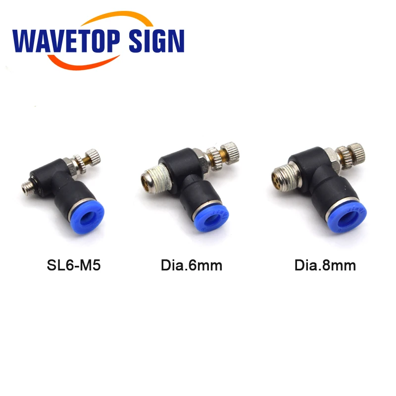 WaveTopSign فوهة الغاز تنظيم الهواء Dia.6mm 8 مللي متر 2 قطعة/السلع فوهة الهواء لرأس الليزر Co2 آلة القطع والنقش بالليزر