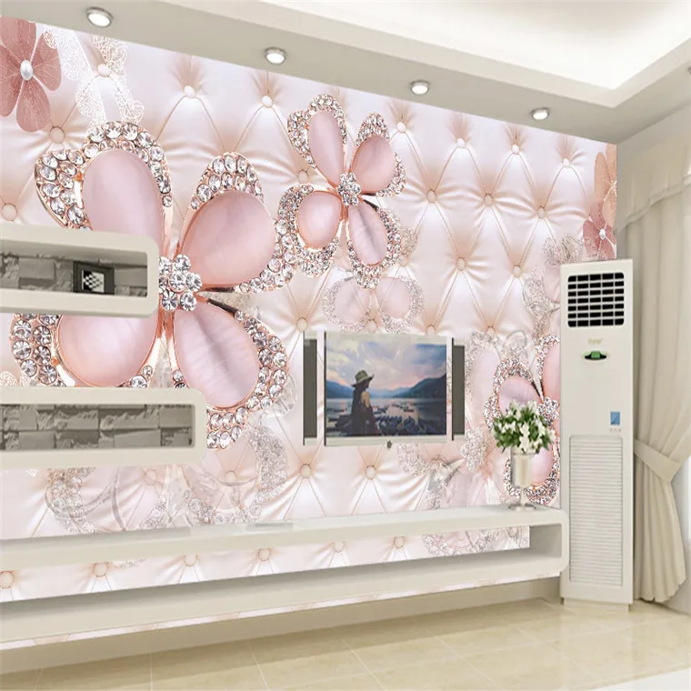 

3D Custom Wallpaper Embossed Magnolia Flowers Photo Mural Living Room Home Decor Wallpaper Modern Abstract Papel De Parede Flor