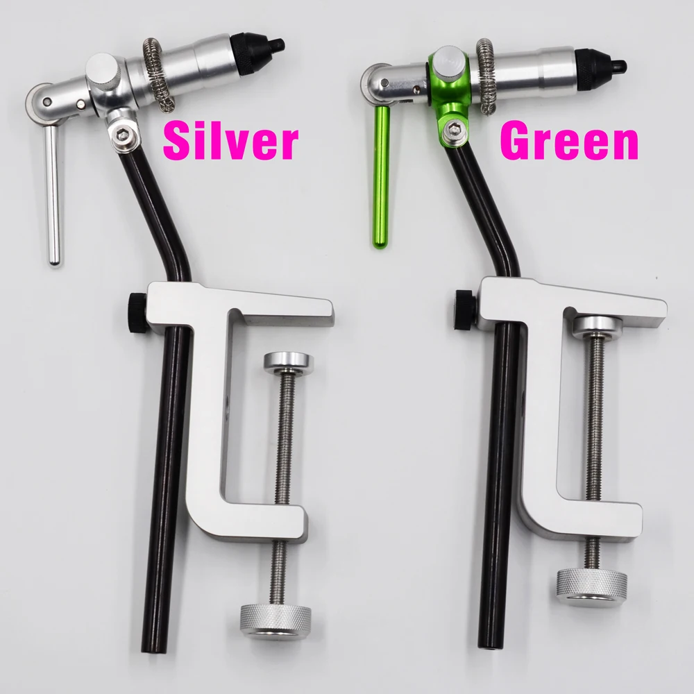 MNFT-로터리 플라이 타이 바이스 C 클램프 1 세트, 초보자 또는 낚시 여행자를 위한 헤비 듀티베이스 후크 도구 포함