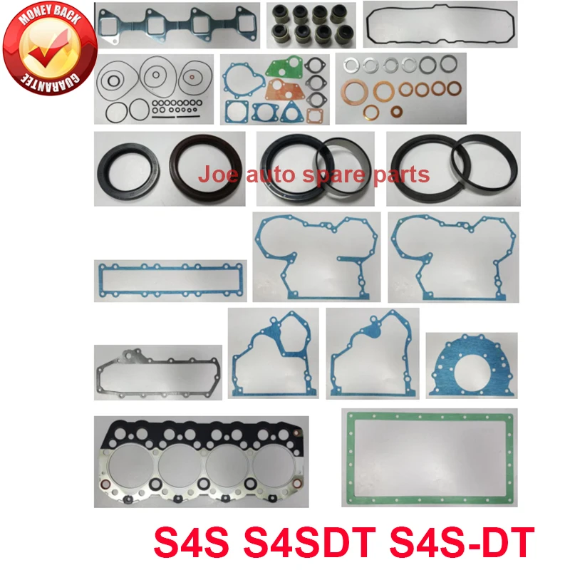 

S4S S4SDT S4S-DT S4SD complete repair Overhaul engine full gasket set kit for Mitsubishi