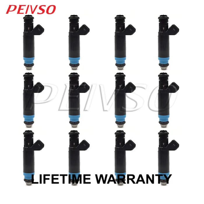 

PEIVSO 12pcs FI114992 High Performance 850cc 80lb EV1 fuel injector for V8 LT1 LS1 LS6