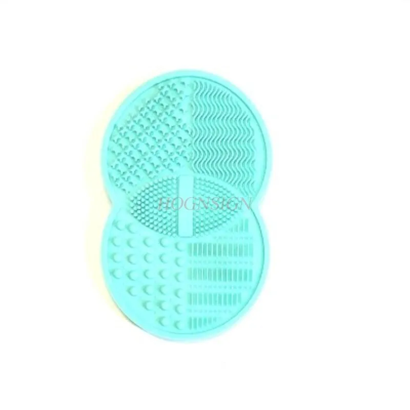 新しい吸盤化粧ブラシクリーニングパッド箱入り洗濯シリコーンたわしパッドクリーニングツール手袋販売