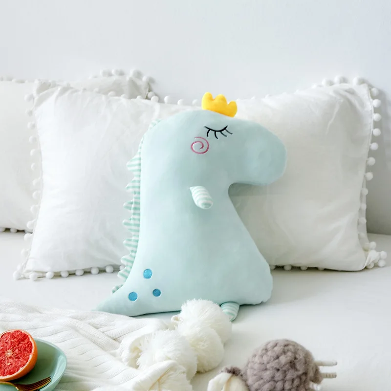 Factory Wholesales New Dinosaur Pillow Down Cotton Sleeping Doll Stuffed  Plush Toy Children's Gift Toddler Toy Christmas Gift