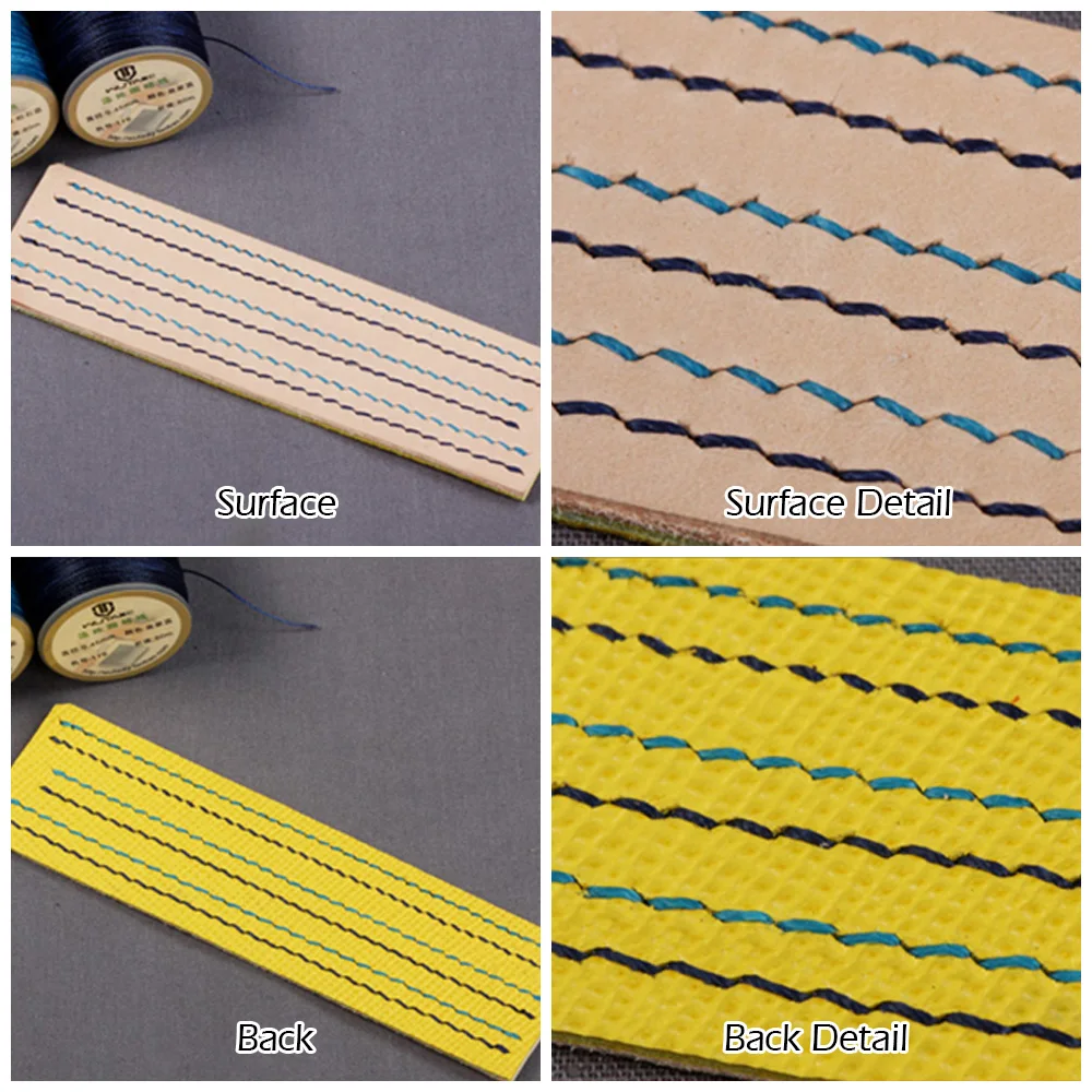 WUTA 0.45 millimetri Per Cucire In Pelle Rotonda Cerato Filo di Poliestere 23 Colori Cucito A Mano In Pelle di Lavoro Mestiere del Cavo Strumenti