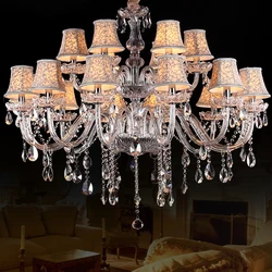 Modern Luxury K9 Crystal Chandelier Lighting Lustres De Cristal Lamp Home Lighting Fixture Large Luxury Crystal  chandelier