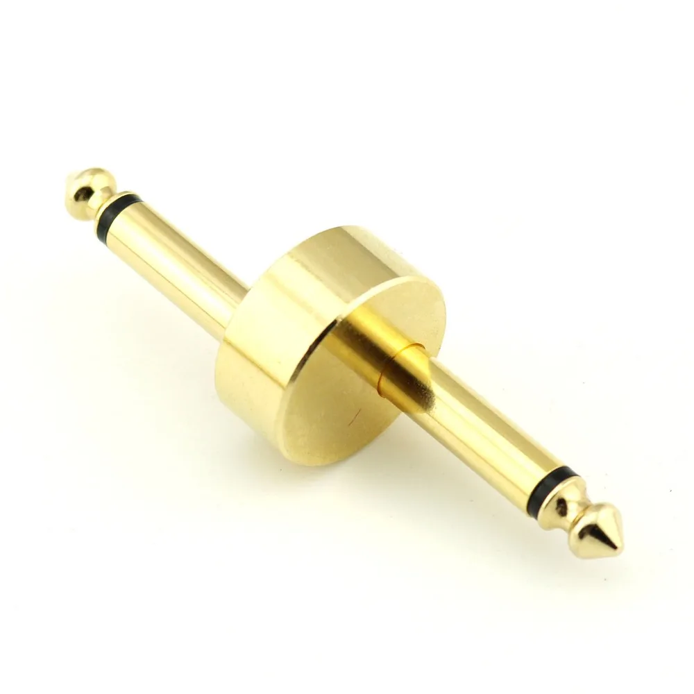 1pcs 6.35mm 1/4" Guitar Effect Pedal Convert Connector Plug Solder Patch Adapter Plug