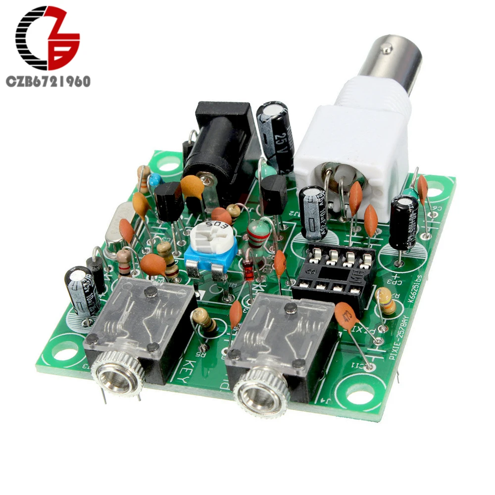 DIY Kits 12V S-PIXIE CW QRP Shortwave Radio Transceiver 7.023Mhz DC 9-13.8V