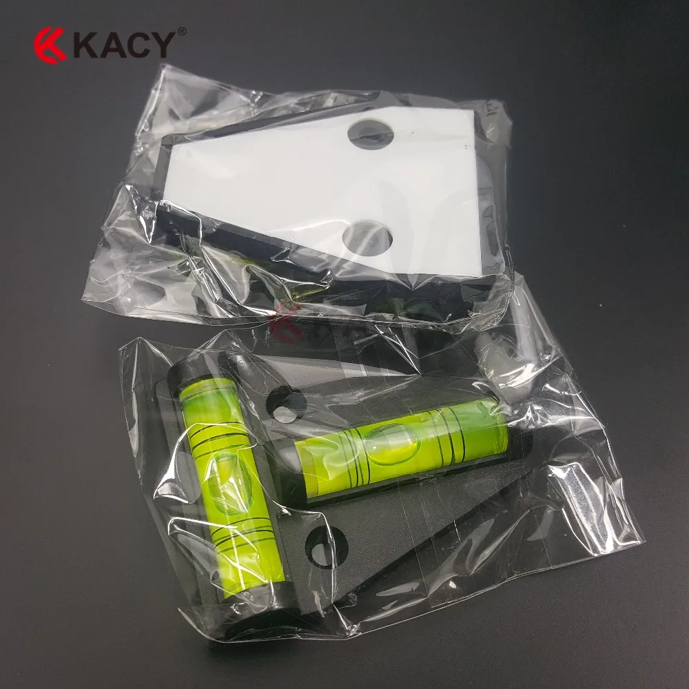 KACY  5pcs/lot triangle  2-way level and pre-drilled holes for fixing Mini Leveler Spirit Level,Camp mini spirit level