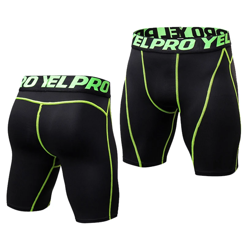 2019 aderente Uomo Da Jogging Shorts Dry Fit Running Calzamaglia Palestra Fitness Sport Leggings Strato di Base di Compressione di Yoga