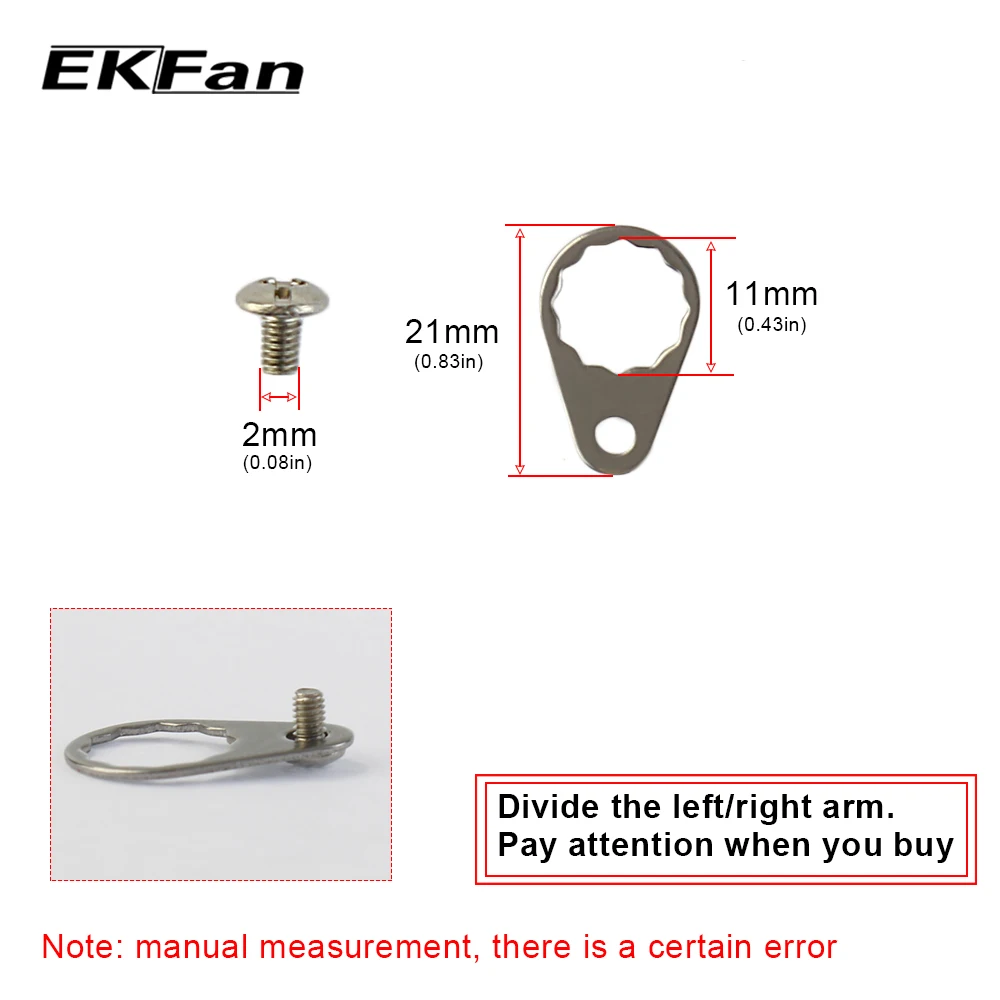 EKFan Tornillo de Manivela para Carrete – Compatible Daiwa ABU - imagen 3
