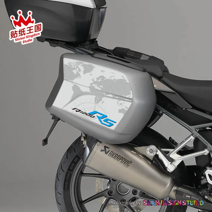 1 Pair For BMW R1200R R1200RS S1000XR 2015-2018 Side Case Kit Sticker Motorcycle Motor Bkie Waterproof Decals 24