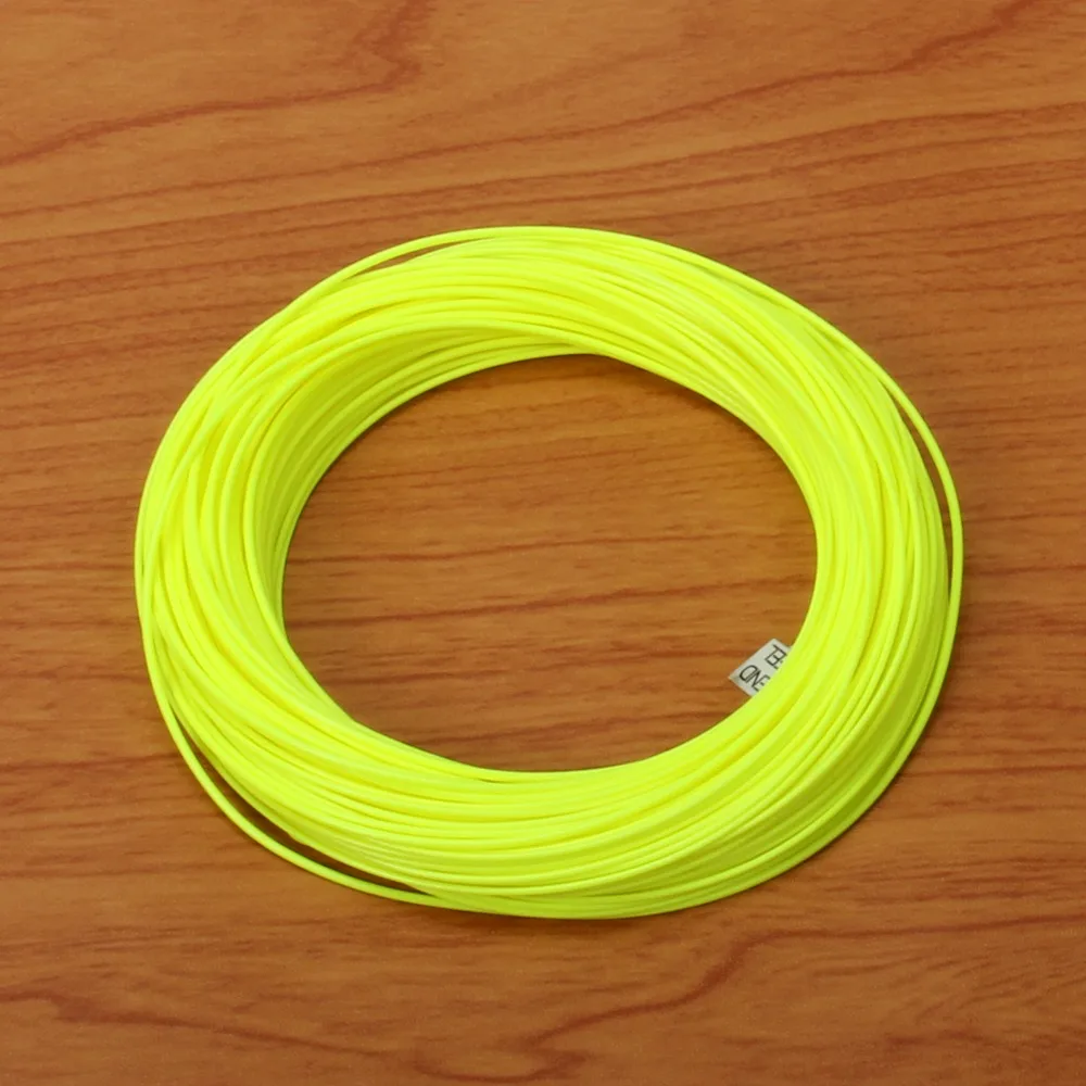 Imagem -04 - Flutuante Amarelo Fly Fishing Line Peso Forward wt 9