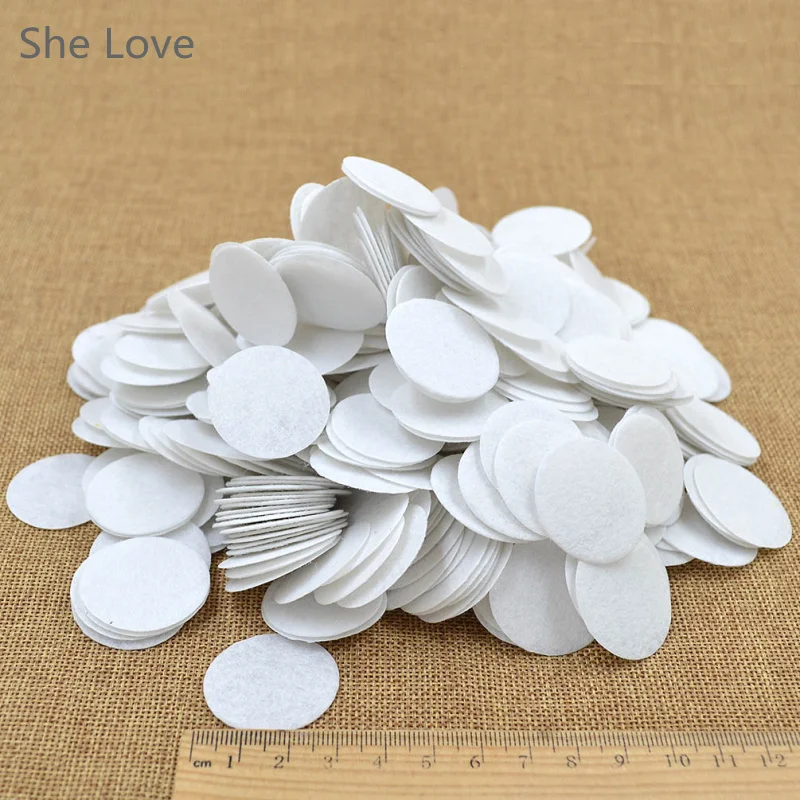 Chzimade 500pcs 30mm Felt Circle Die Cut Appliques DIY Cardmaking Craft Round New