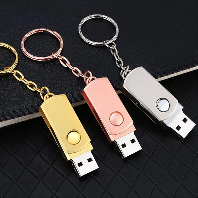 HOT USB Flash Drive 32GB 64GB 128GB 256GB 512GB 1000GB Pen Drive Keychain Memory Stick Metal Pendrive Classic Design USB Gadget